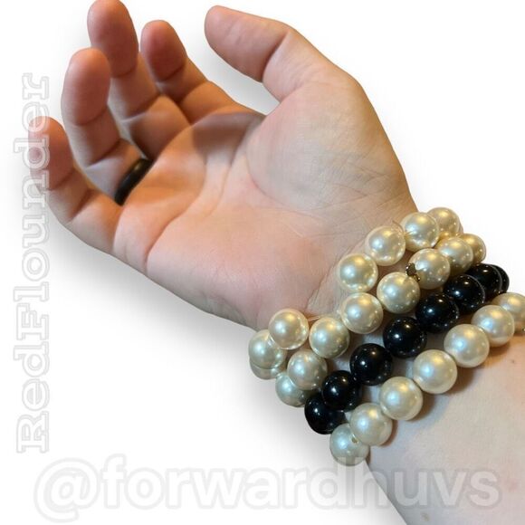 Colorful Big Round Plastic Beads Bracelet Collection - Vibrant Variety - Picture 10 of 12